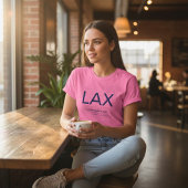 T-shirt Minimalist Airport Code – Customizable LAX 