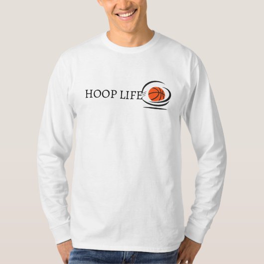 T-shirt Minimalist Basketball Hoop Life (Devant)