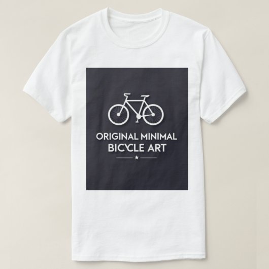T-shirt Minimalist Bicycle Art (Design devant)