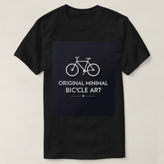 T-shirt Minimalist Bicycle Art (Design devant)