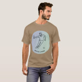 T-shirt Minimalist Bocce Lover Elegant Single Line Art Pla (Devant entier)