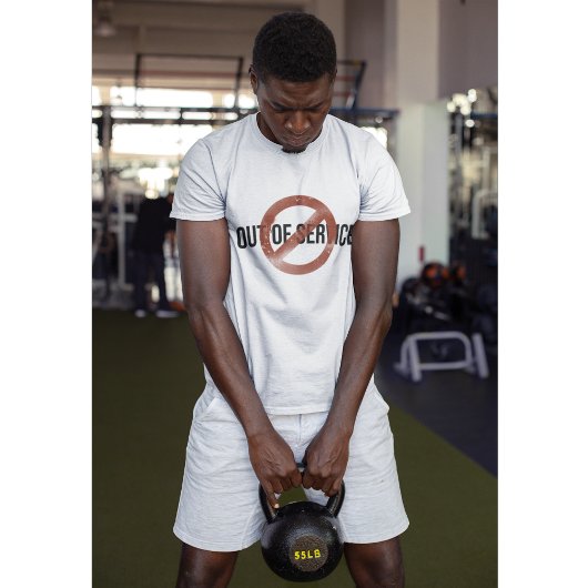 T-shirt Minimalist Grunge Out of Service Graphic Tee |