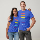 T-shirt Minimalist LGBTQ Pride Flag retro (Unisexe)