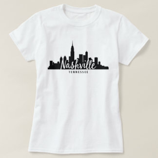T-shirt Minimalist Nashville Skyline, Tennessee City