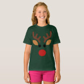 T-shirt Minimalist Rudolph Reindeer (Devant entier)