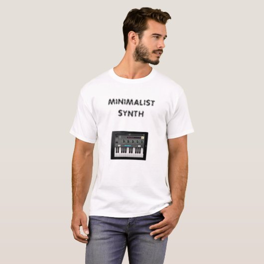 T-shirt MINIMALIST SYNTH (Voorkant volledig)