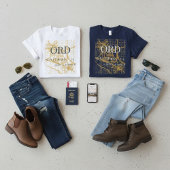 T-shirt Minimalist Travel City | ORD Chicago Airport Code 