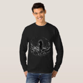 T-Shirt Minimaliste Abstrait Sombre (Devant entier)