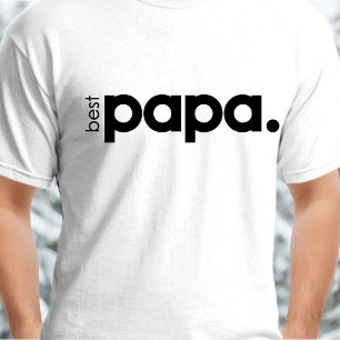 T-shirt minimaliste "Best Papa" Basic pour Homme