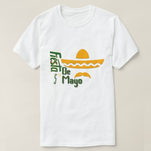 T-Shirt Minimaliste Cinco De Mayo (Design devant)