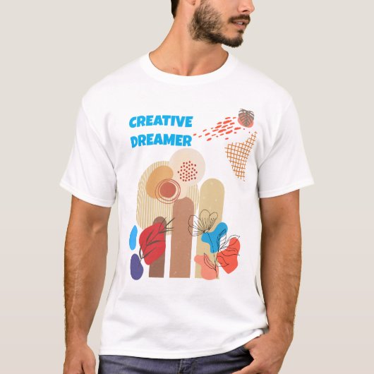 T-shirt Minimaliste Créatif Rêveur Article555 (Devant)