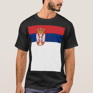 T-shirt Minimaliste du drapeau serbe