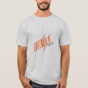 T-shirt minimaliste "Être humain" de base pour hom