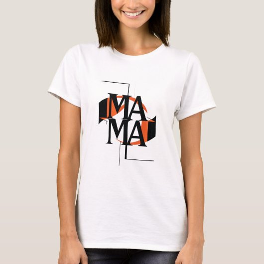 T-shirt Minimaliste maman (Devant)