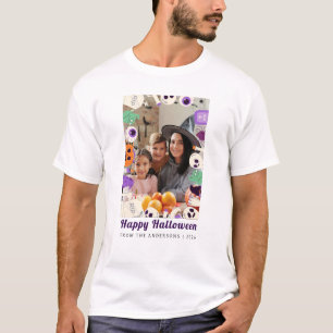 T-shirt Minimaliste moderne Éffrayant Joyeux Halloween 1 P