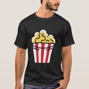 T-shirt Minimaliste Popcorn Sucre Nourriture Simple drôle