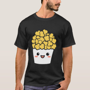 T-shirt Minimaliste Popcorn Sucre Nourriture Simple drôle