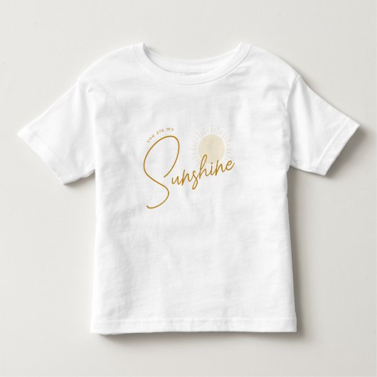 T-shirt minimaliste pour bébé Boho Sunshine (Devant)