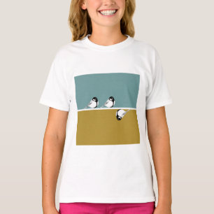 T-shirt minimaliste pour enfants de conception d'o