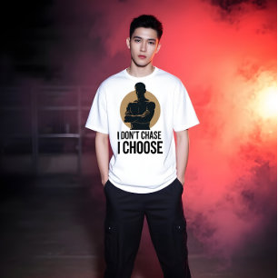 T-shirt minimaliste pour homme 'Je ne poursuis pas