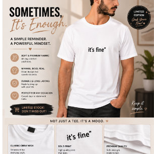T-Shirt Minimaliste pour Hommes Sarcasme Drôle