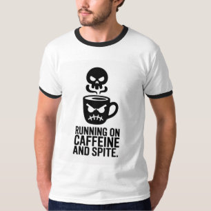 T-shirt minimaliste pour l'humeur à caféine