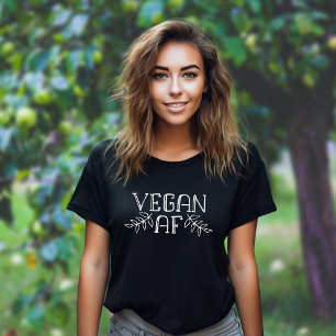 T-shirt Minimaliste Vegan Leaves   