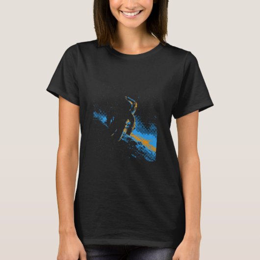 T-shirt Minimalistic Astronaut in Space Astronomy Planets (Devant)
