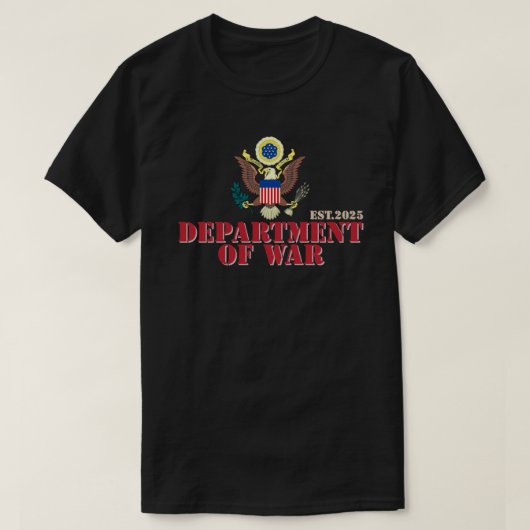 T-shirt Ministère De La Guerre 2025 (Design devant)