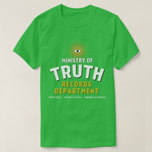 T-shirt Ministère des registres (Design devant)