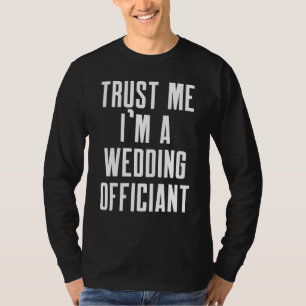 T-shirt Ministre de mariage en ligne ordonné par la confia
