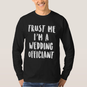 T-shirt Ministre de mariage ordonné sur Internet par Weddi