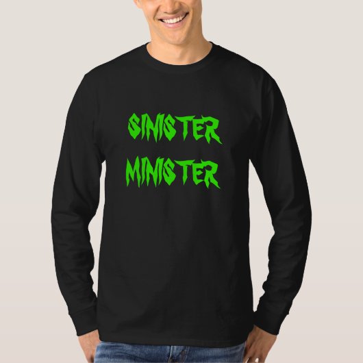 T-shirt MINISTRE SINISTRE - longue douille (Devant)