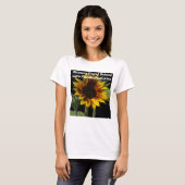 T-shirt Minisunflowerlargereversed2, Sc floral de (Devant entier)