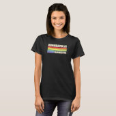 T-shirt Minneapolis Minnesota Pride Gay pride drapeau arc- (Devant entier)