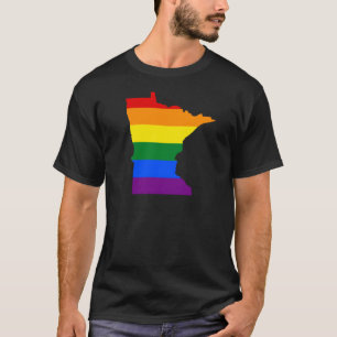 T-shirt Minnesota arc-en-ciel