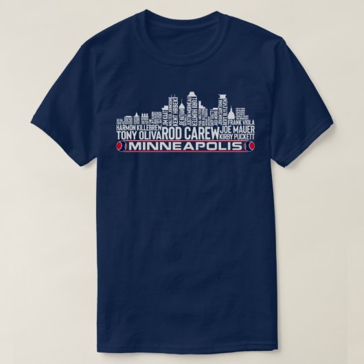 T-shirt Minnesota Baseball Team All Time Legends Minneapol (Design devant)