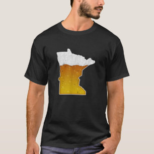 T-shirt Minnesota Beer Shirt MN Brewmaster Carte de la biè