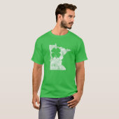 T-shirt Minnesota Cadeau St. Patrick's Day Shamrock Clover (Devant entier)