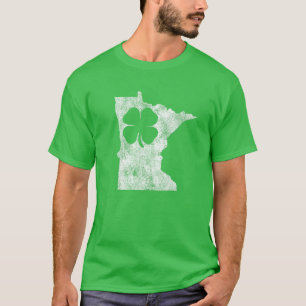 T-shirt Minnesota Cadeau St. Patrick's Day Shamrock Clover