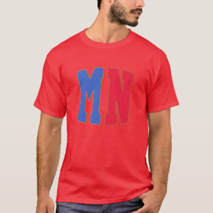 T-shirt Minnesota État Abréviation 1