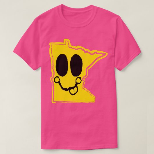 T-shirt Minnesota Happy Face avec la langue sort (Design devant)
