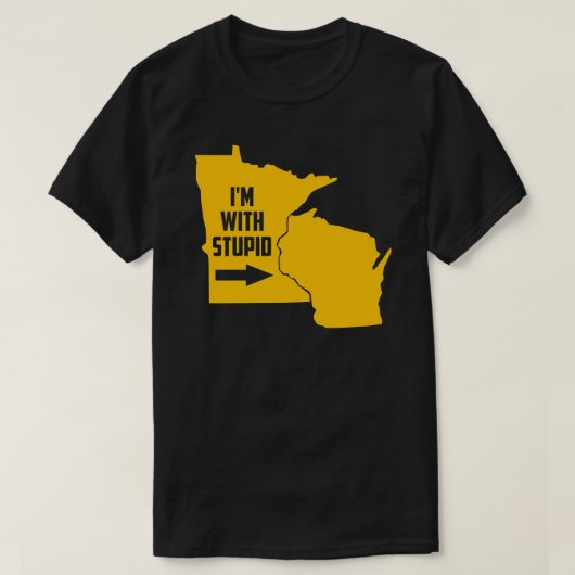 T-shirt Minnesota Je suis avec Stupid (Design devant)