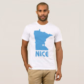 T-shirt Minnesota Nice drôle Bella Canvas Fabriqué T (Devant entier)
