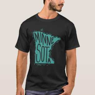 T-shirt Minnesota Plan Plan États-Unis Amérique