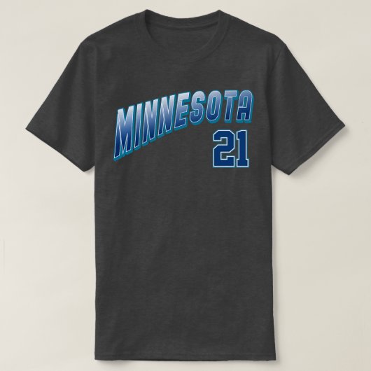 T-shirt Minnesota rétro Numéro 2 (Design devant)