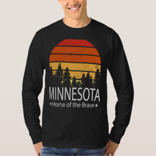 T-shirt Minnesota State Home Of The Brave Minnesota Love