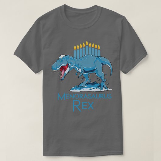 T-shirt Minorasaurus Chemise Rex T Rex Dinosaur Hanoukka C (Design devant)