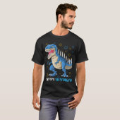 T-shirt Minorasaurus Rex T Rex Dinosaur Hanoukka (Devant entier)