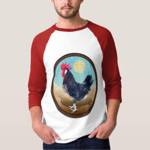 T-shirt Minorque Rooster Vintage Oval